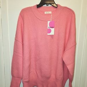 XL pink sweater